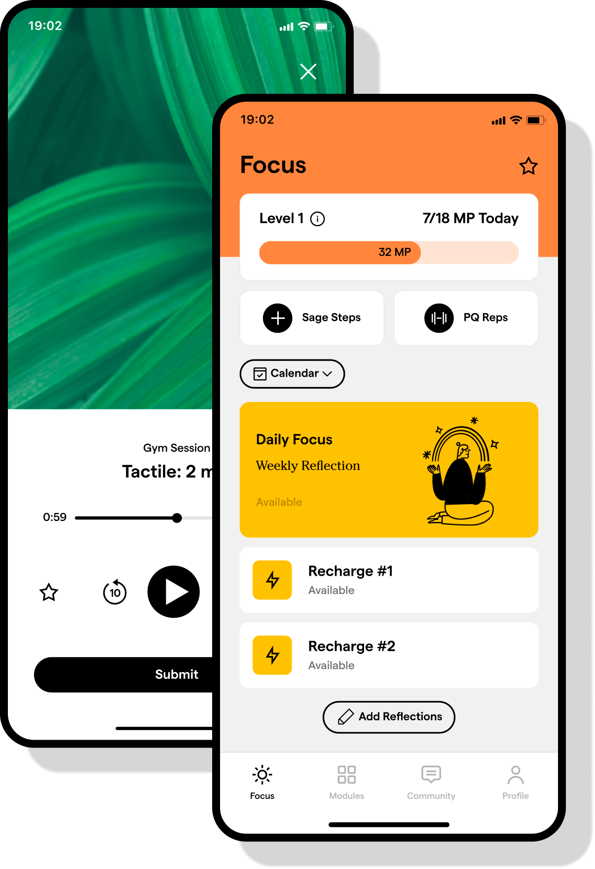 PQ app screens