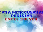 How to Solve Mathematical Problem Using Excel Solver