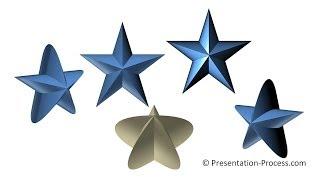 PowerPoint 3D Star Diagram : PowerPoint Diagram Tutorials