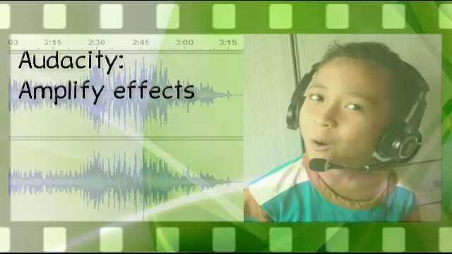 Audacity: Amplify effects