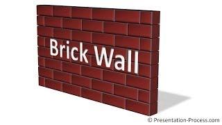 PowerPoint Brick Wall Texture : PowerPoint Diagram Tutorial Series