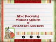 TMK Word Processing (Spacing) Tahun 5