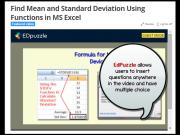 EDPuzzle and Screencast Video for Statistics