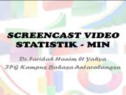 Screencast Video - Statistik: Min